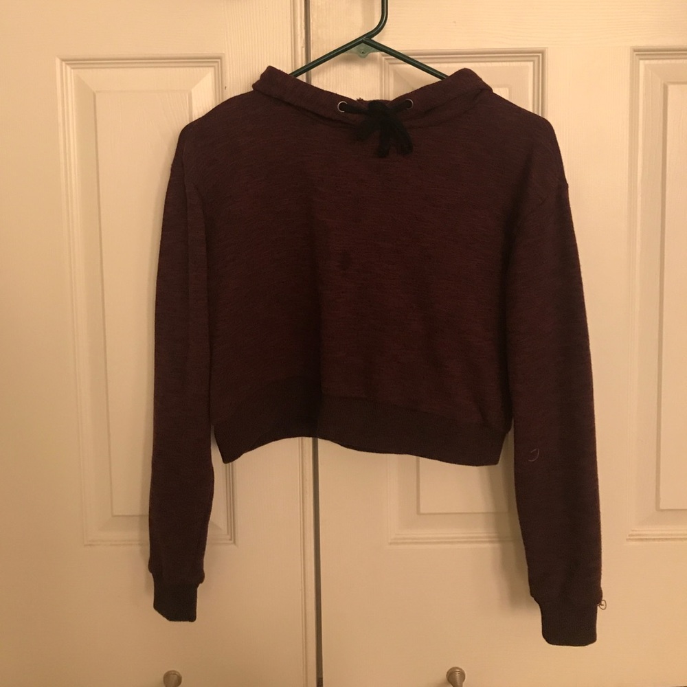 Cropped Hoodie (Maroon)